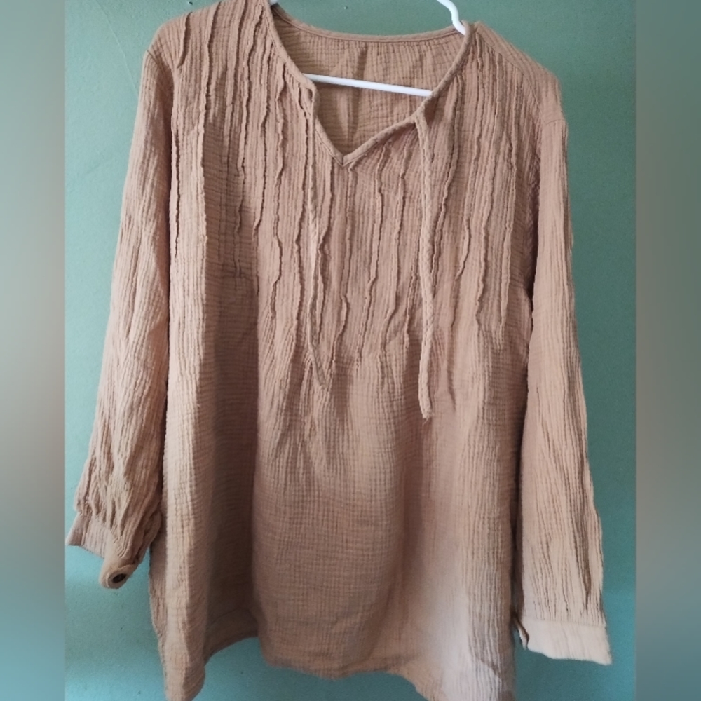 Tan women's top